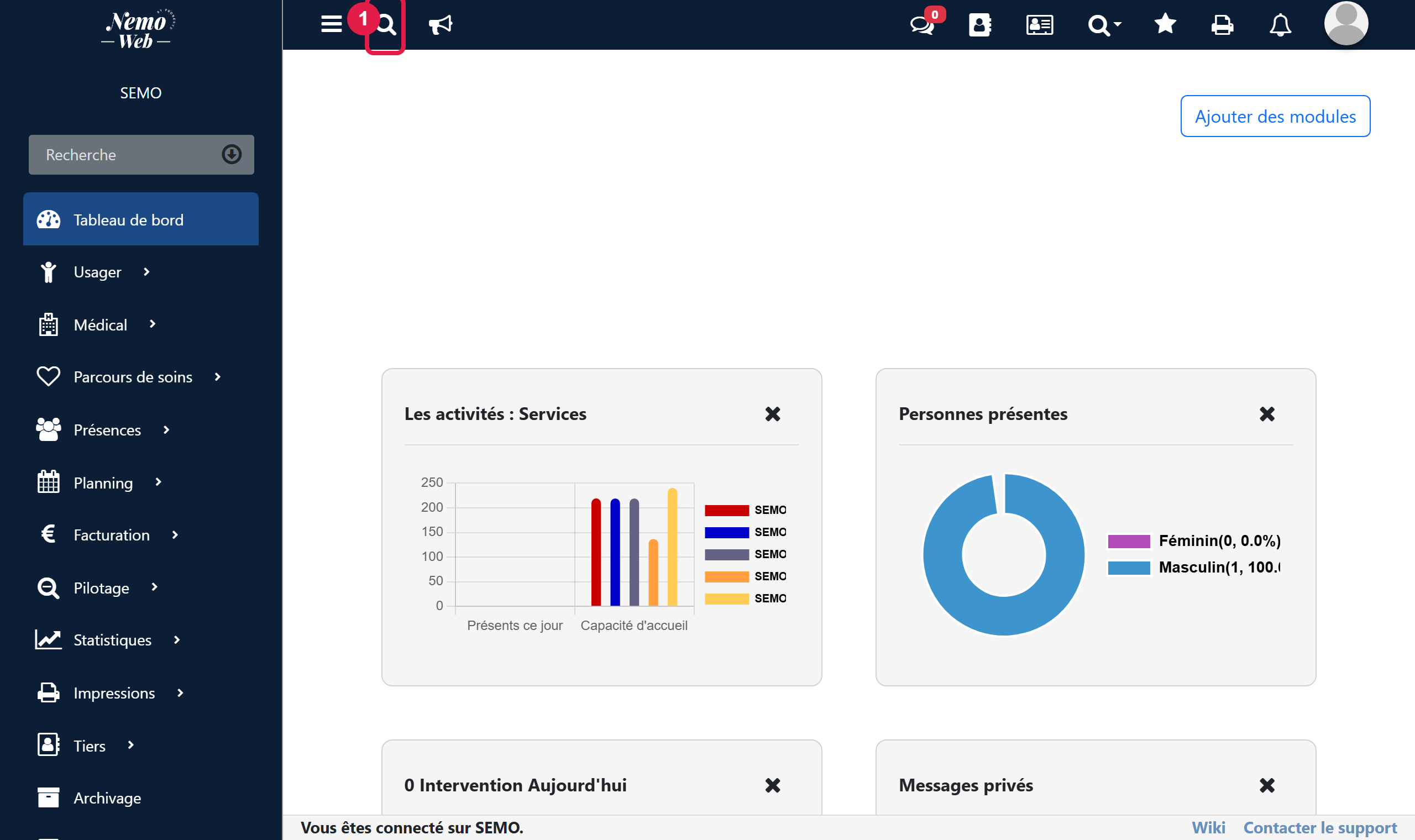 Loupe de recherche