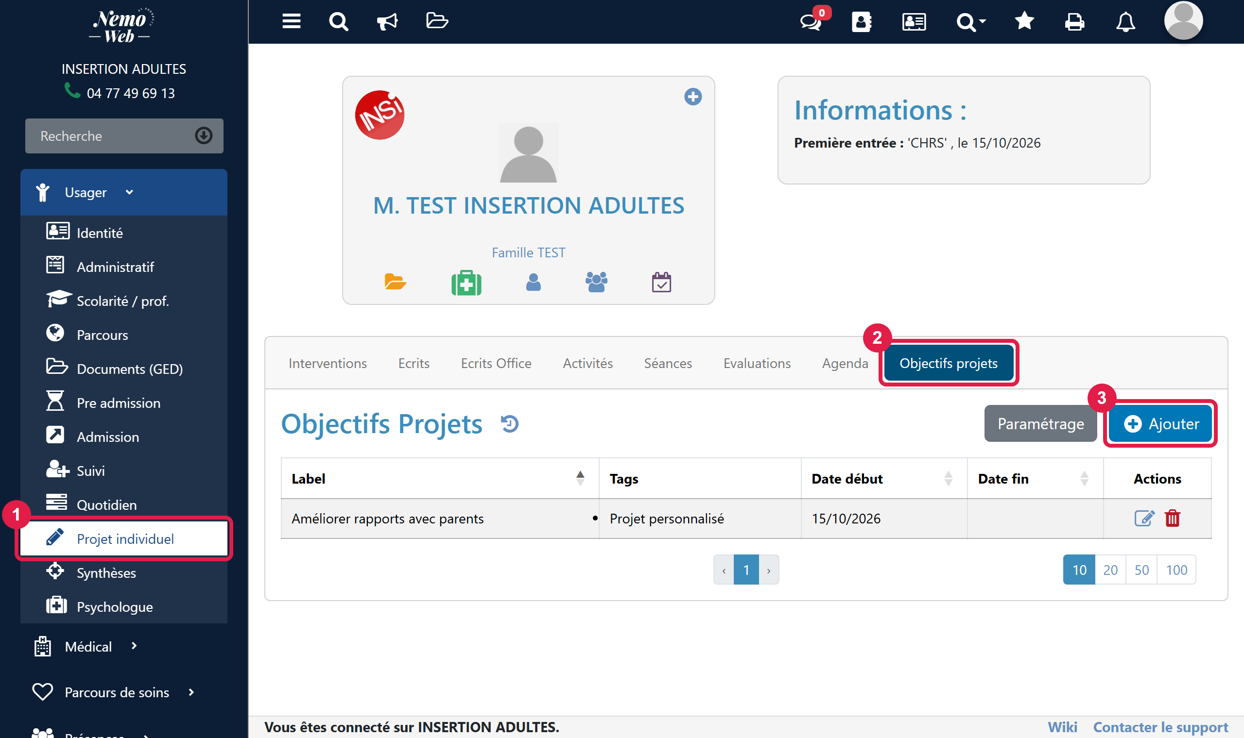 Projet individuel › Objectifs projets