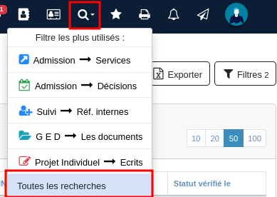 Toutes les recherches
